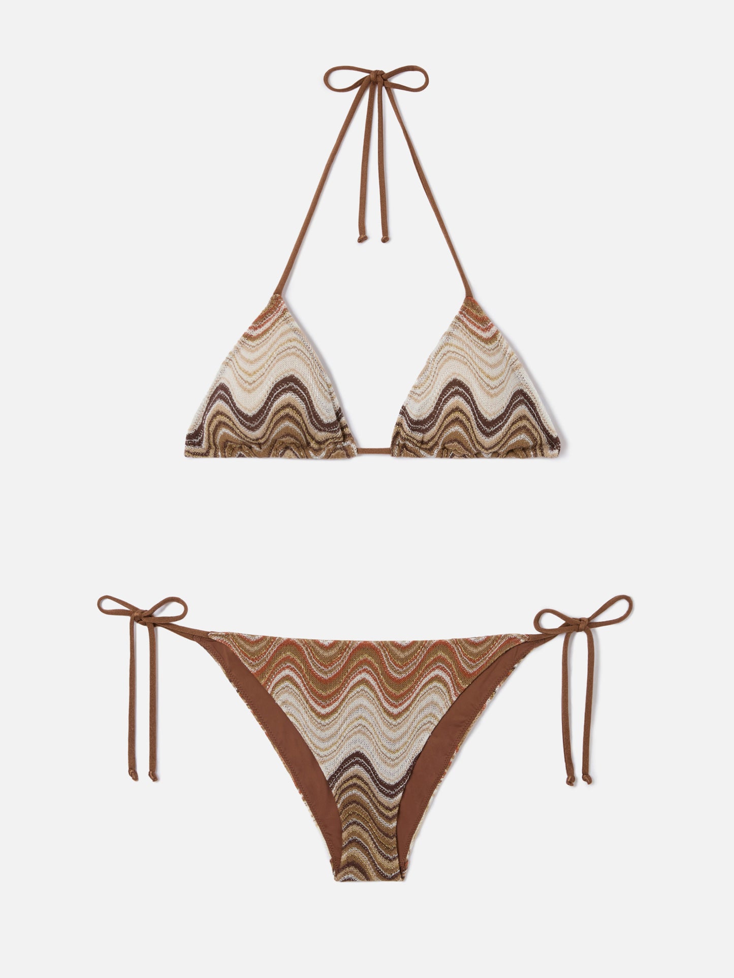 Leah Virgo brown degradé raschel bikini