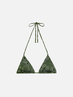 Leah – Badeanzug mit Triangel-Oberteil und Bandanna-Print