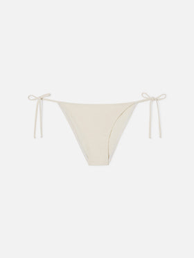 Slip mare Virgo con laccetti crema 