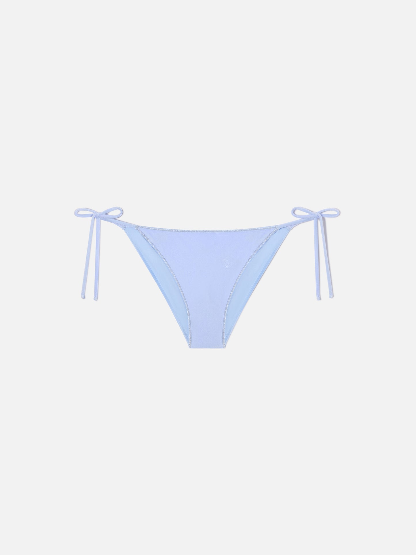 Bañador slip clásico Virgo en terciopelo azul claro 