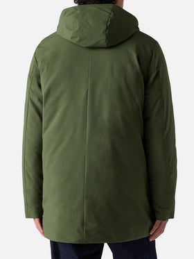 Parka Voyager Down stampa bandana verde militare
