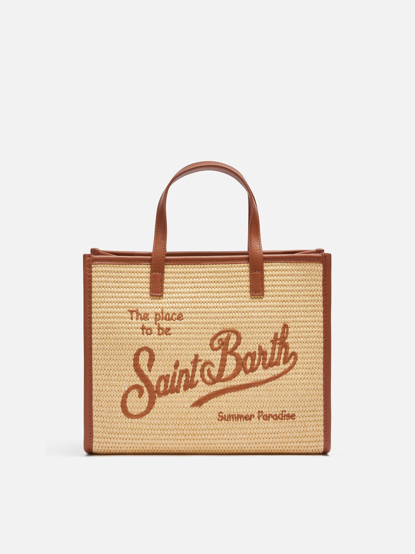 Beige Vivian Midi Straw handbag - MC2 Saint Barth