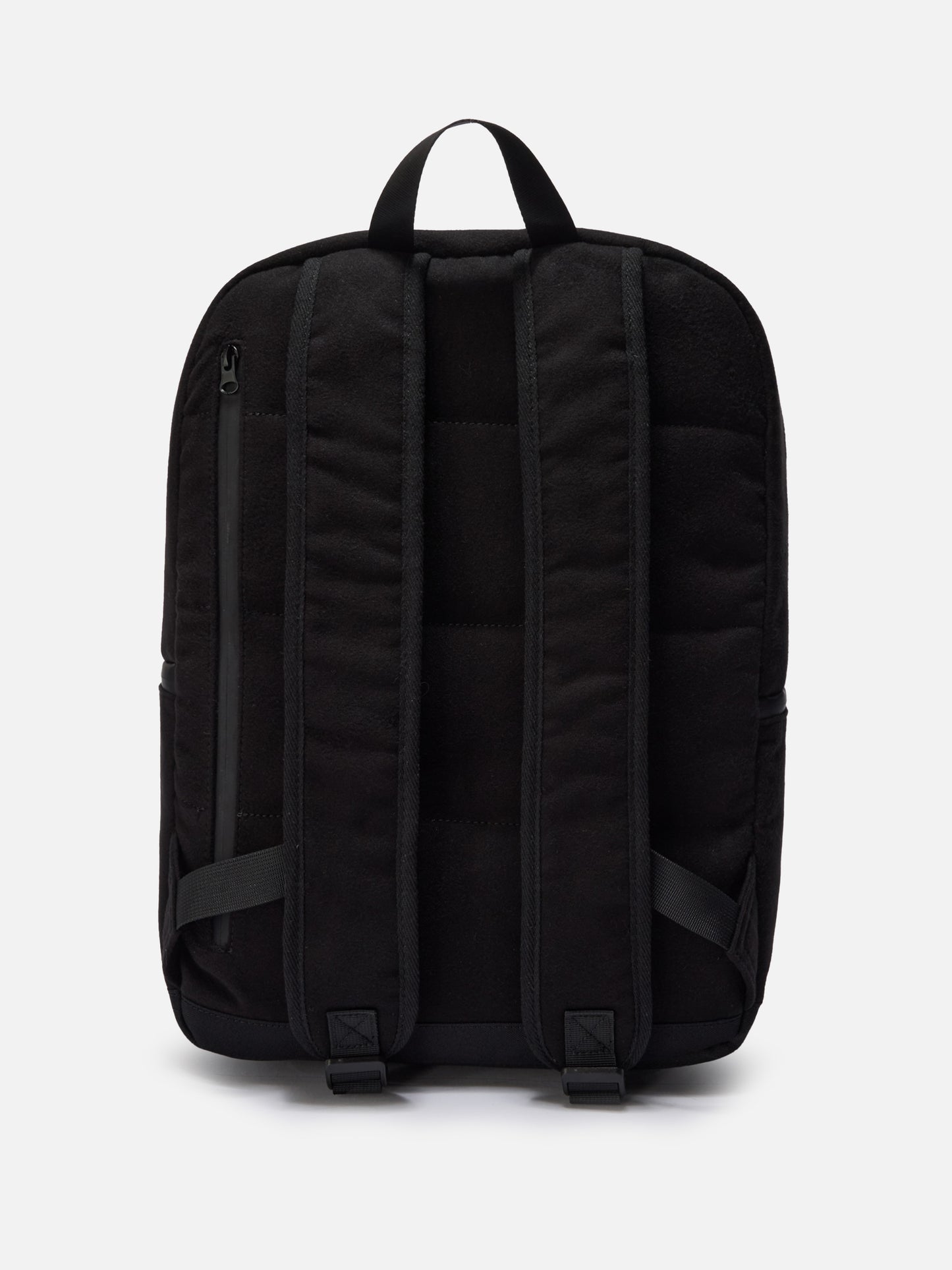 Zaino Wallin Felt in misto lana nero con dettagli in pelle