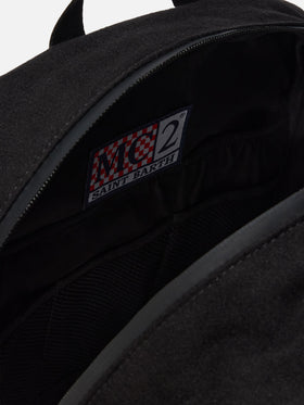 Zaino Wallin Felt in misto lana nero con dettagli in pelle