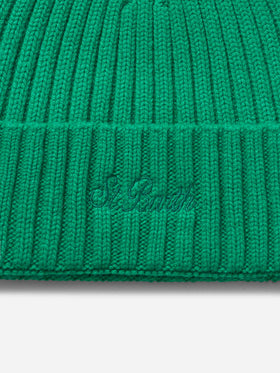 Man green cashmere blend hat Wengen - MC2 Saint Barth