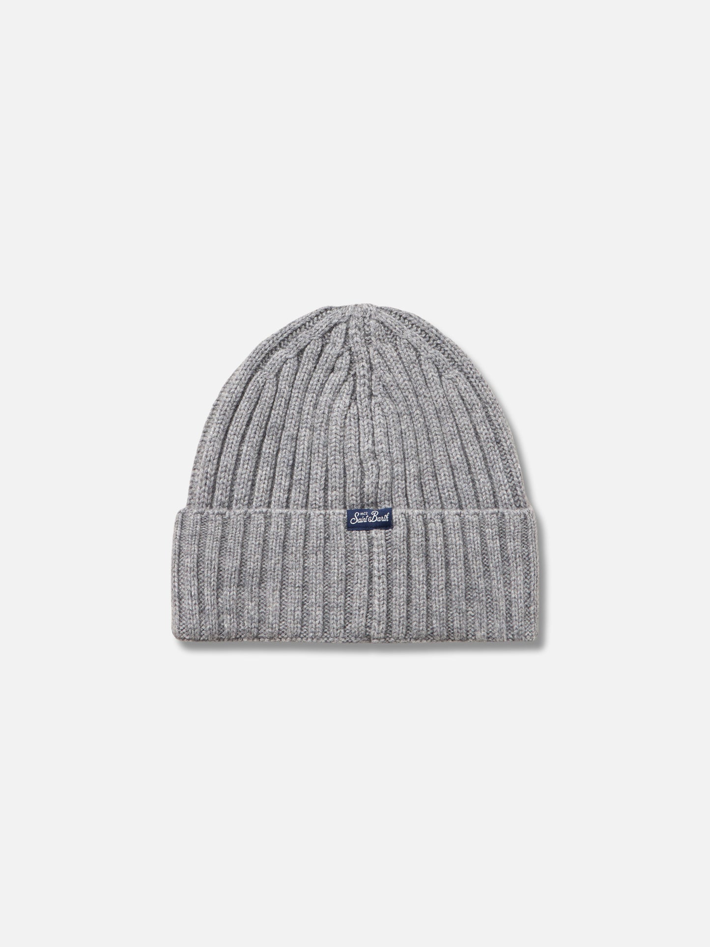 Man mélange grey hat Wengen with All you need Bombardino embroidery | INSULTI LUMINOSI SPECIAL EDITION - MC2 Saint Barth