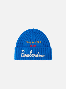 Gorro Wengen con bordado Save Water Drink Bombardino 