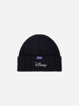 Berretto Wengen nero con ricamo Party Man e patch | Special edition