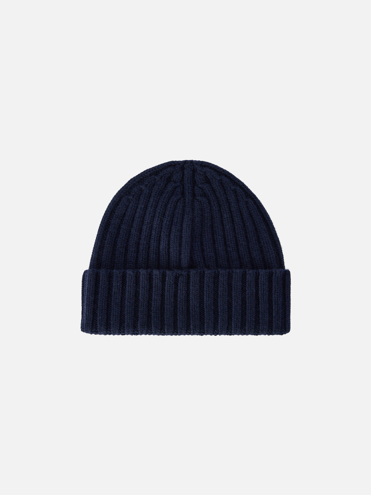 Bonnet Wengen blue bleu marine avec broderie St. Barth 