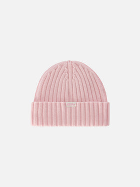 Berretto Wengen rosa con ricamo Après Chic
