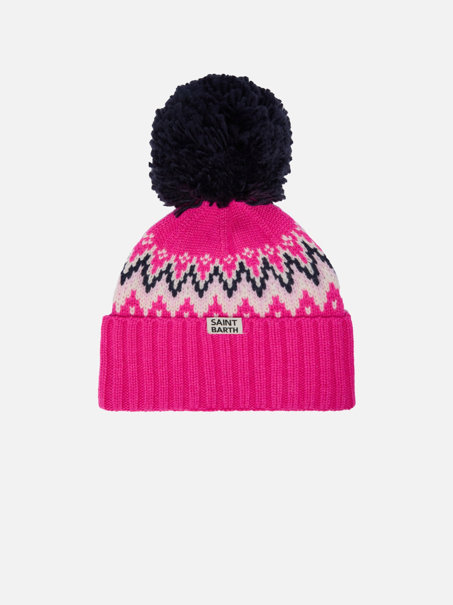 Wengen Nordische Mütze mit Pompon