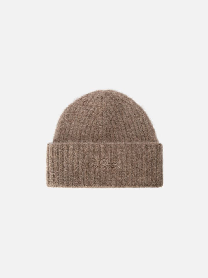 STRETCH ALPACA beanie Wengen in khaki