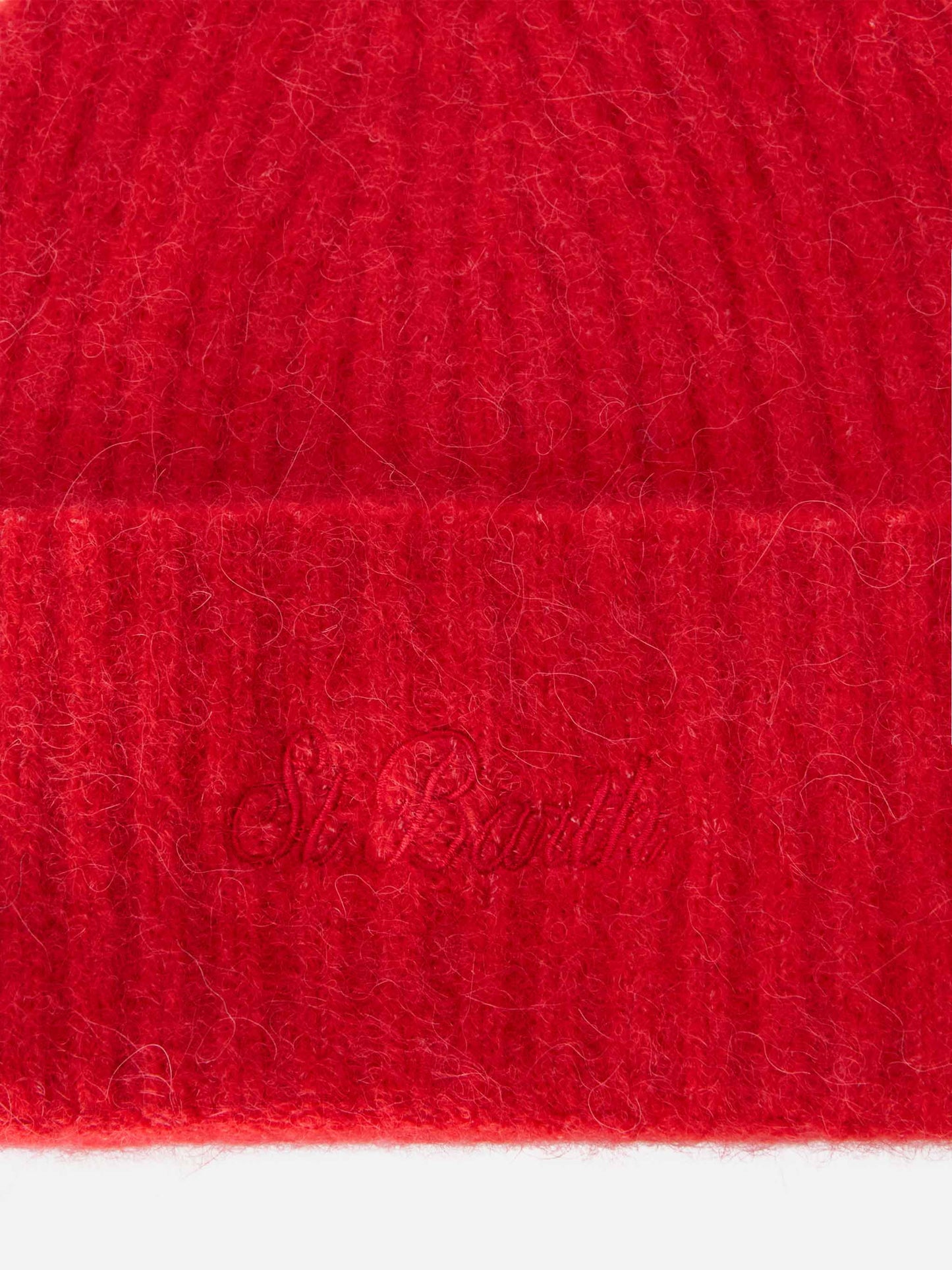 Roter Stretch-Alpakahut Wengen