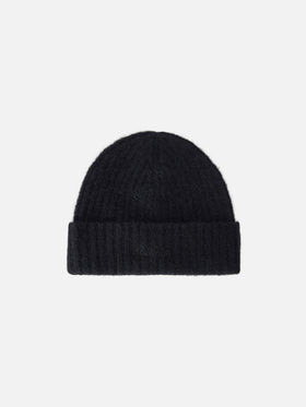 Bonnet Wengen noir en mélange d’alpaga 