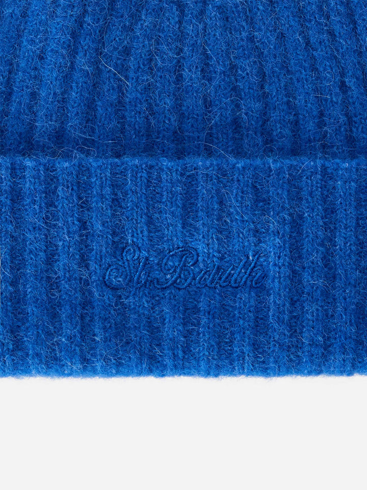 Bonnet Royal blue Wengen en mélange d’alpaga 