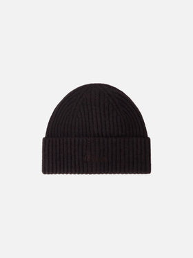 Berretto Wengen marrone in cashmere