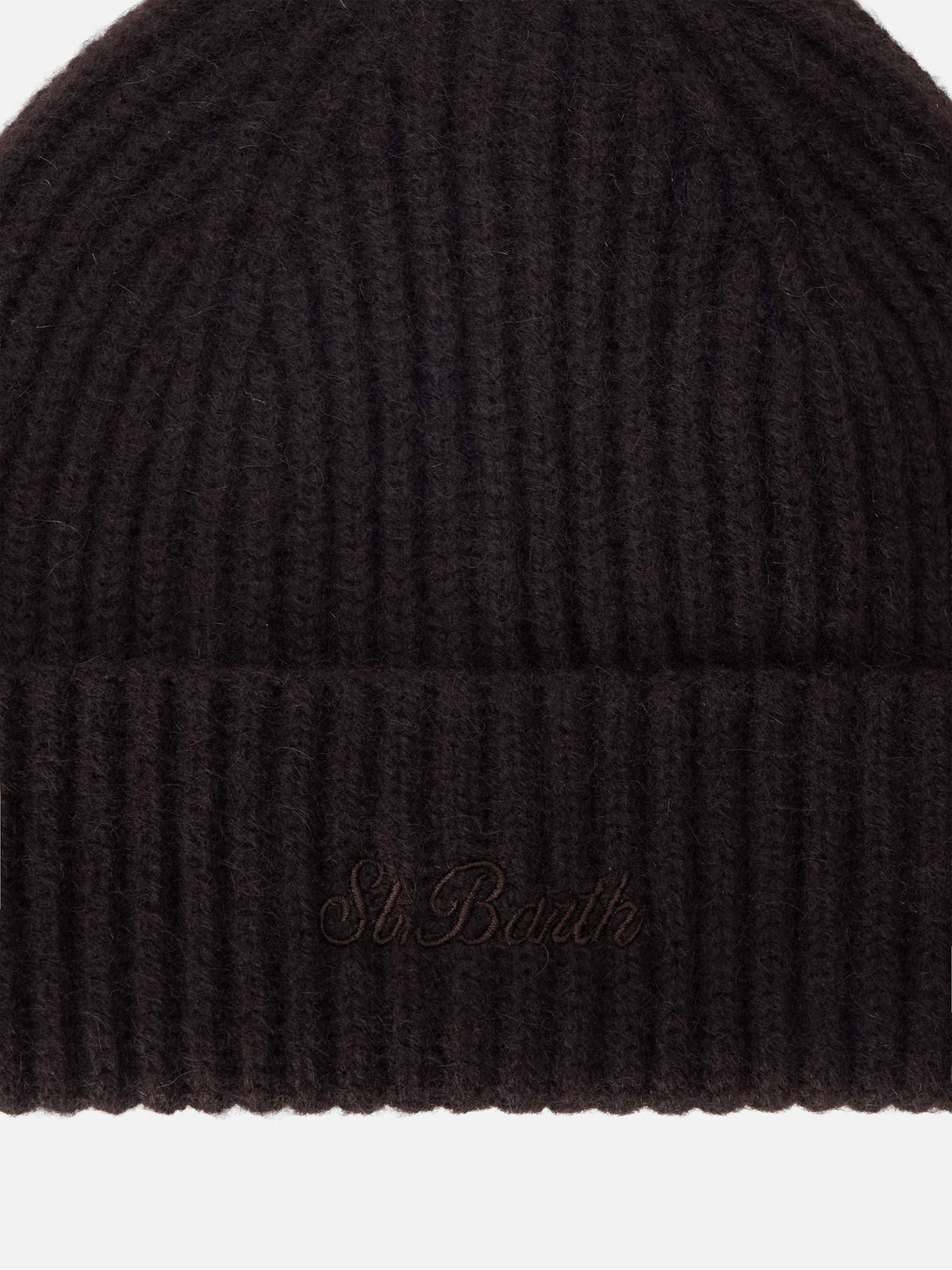 Berretto Wengen marrone in cashmere