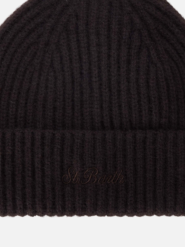 Berretto Wengen marrone in cashmere