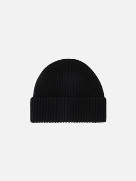 Berretto Wengen nero in cashmere