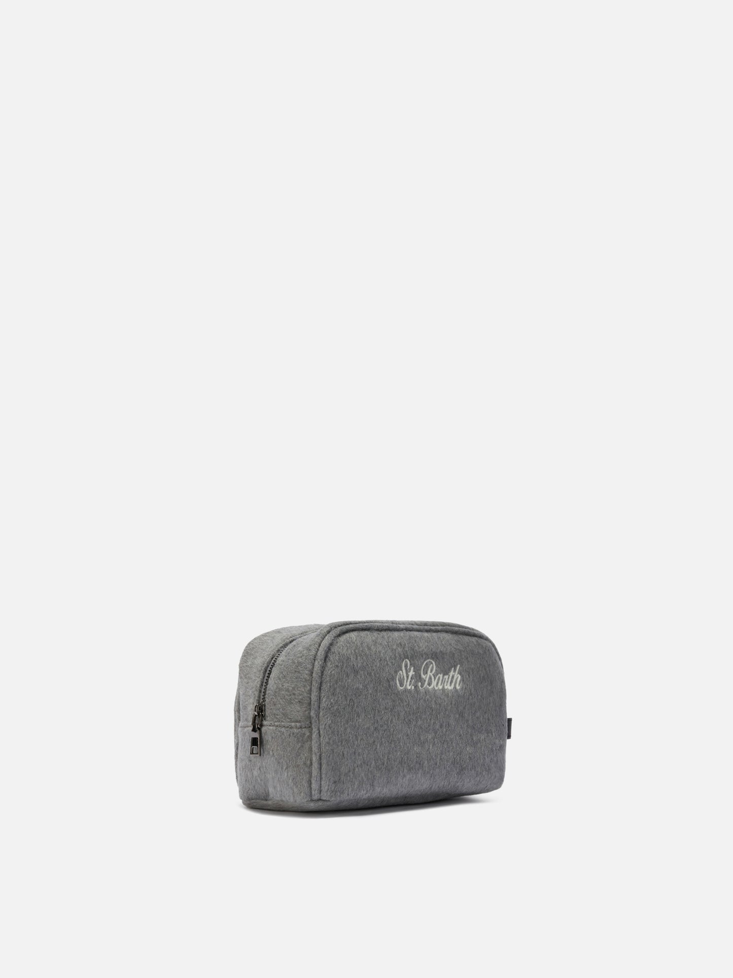 Westwood Vanity Case in gray wool blend felt