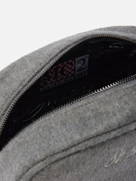 Westwood Vanity Case in gray wool blend felt