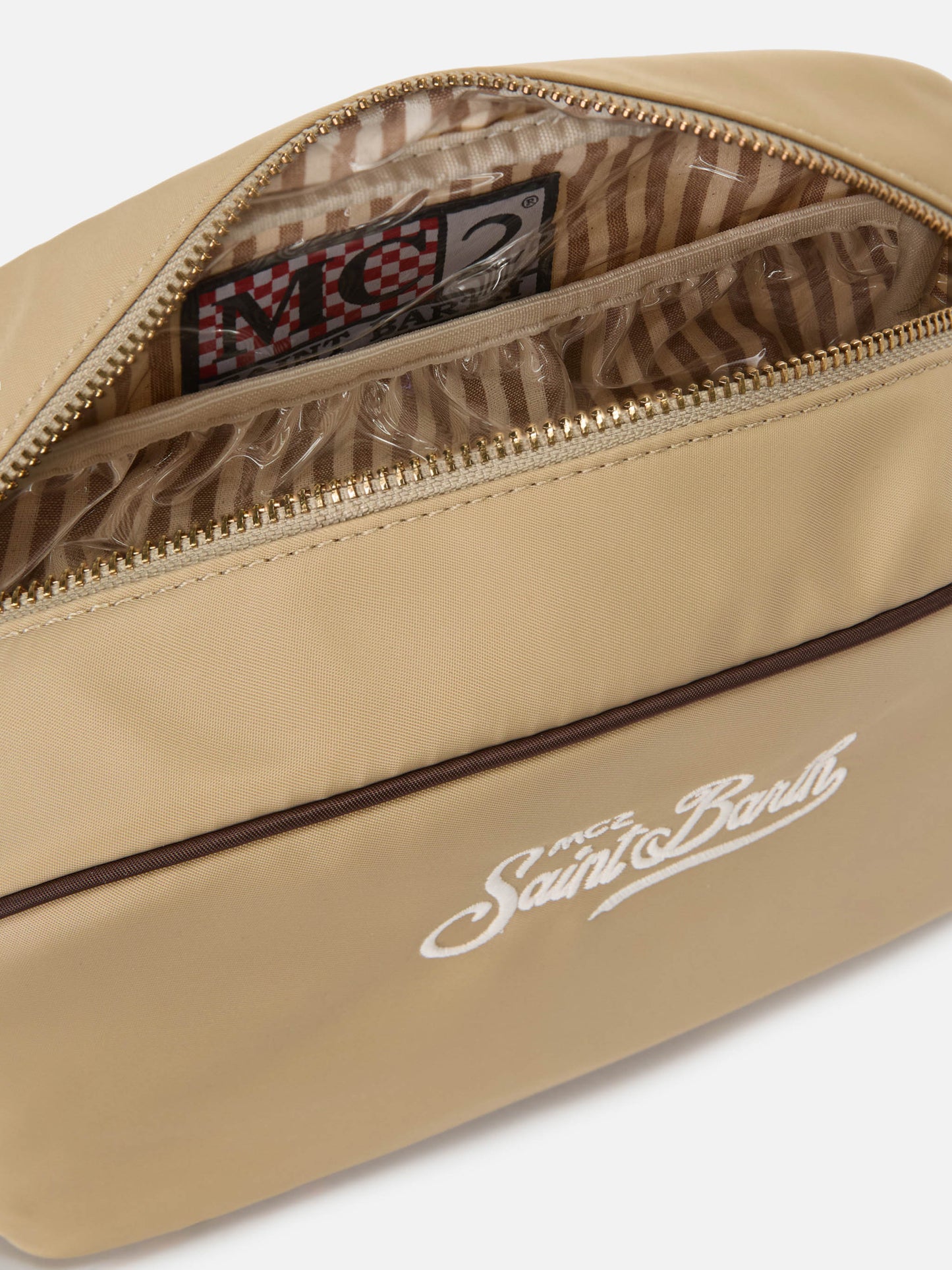 Trousse de beauté Westwood en nylon beige 