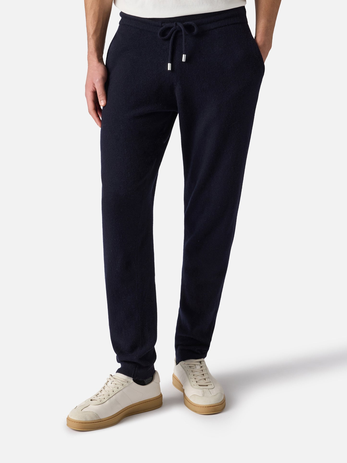 Pantalon en maille bleu marine Walton 