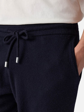Pantalon en maille bleu marine Walton 