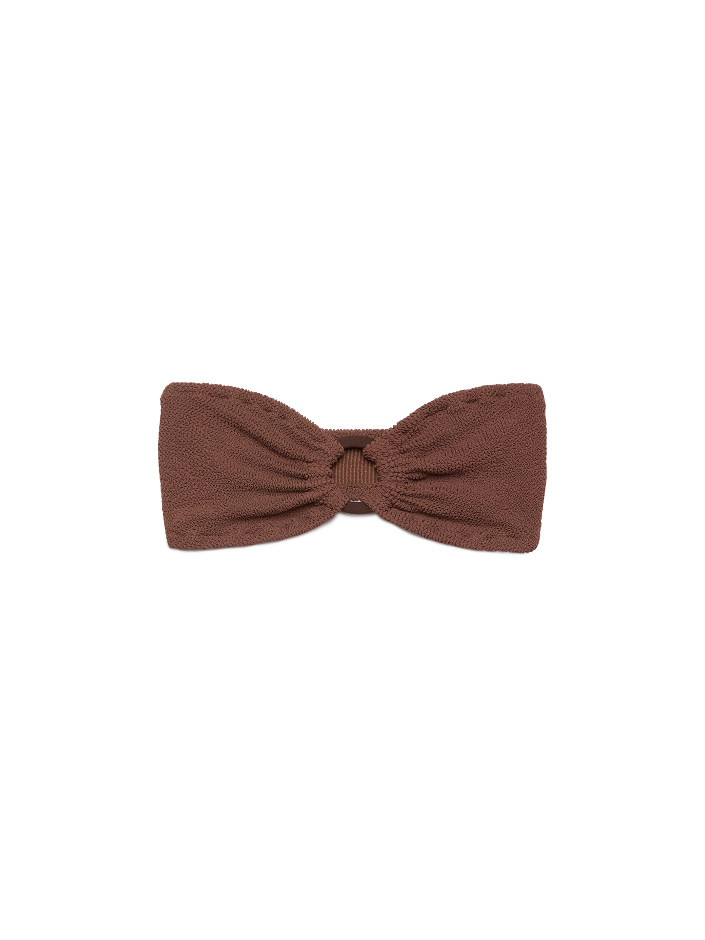 Yulia brown crinkle bandeau top - MC2 Saint Barth