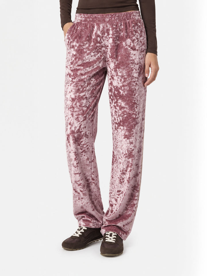 Yvonne Jogginghose aus rosa Chenille 