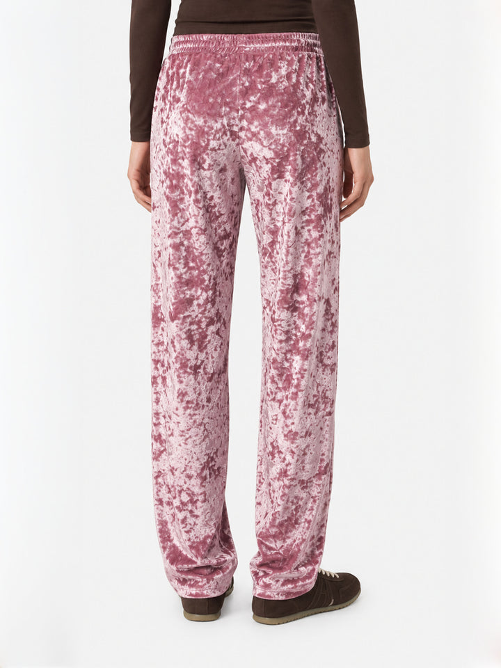 Yvonne Jogginghose aus rosa Chenille 