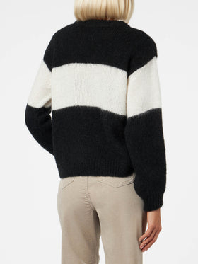 Black fuchsia Après Chic jacquard Danya Soft sweater