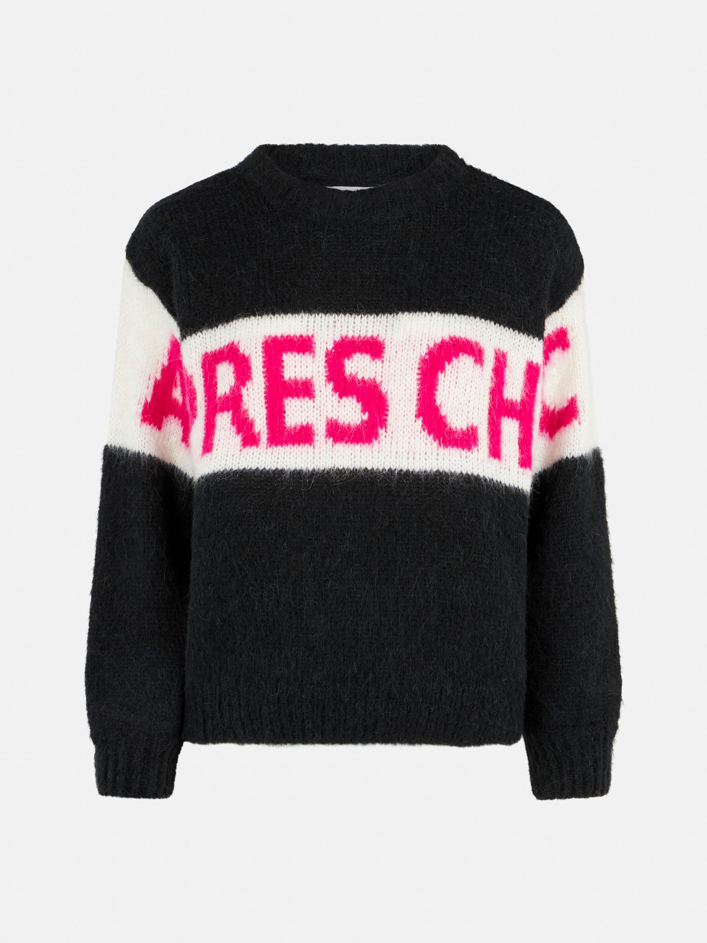 Black fuchsia Après Chic jacquard Danya Soft sweater