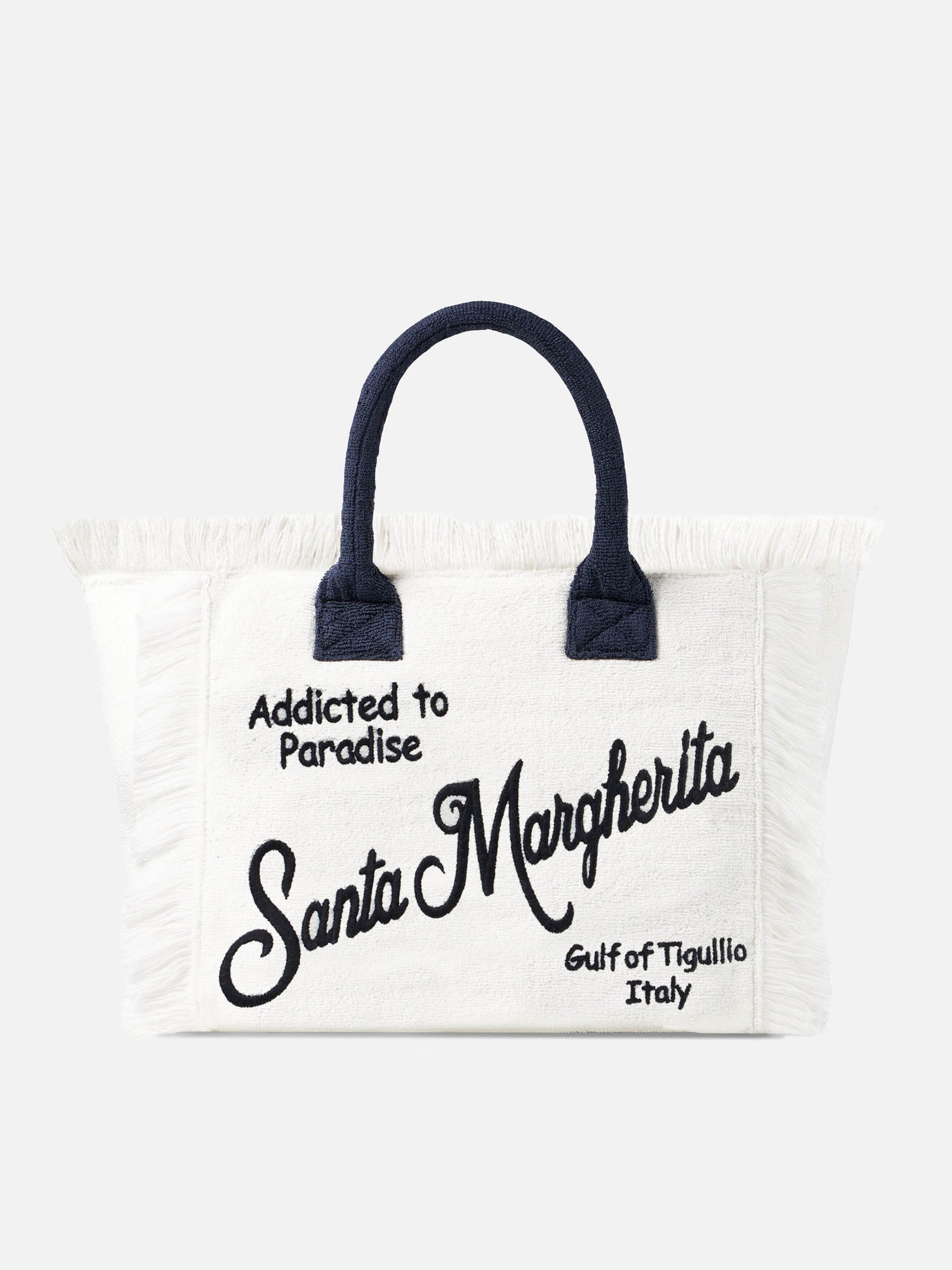 Vanity terry shoulder bag with Santa Margherita embroidery - MC2 Saint Barth