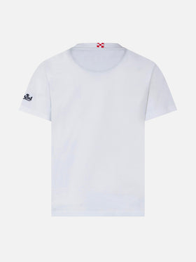 Boy cotton t-shirt with printed pocket - MC2 Saint Barth