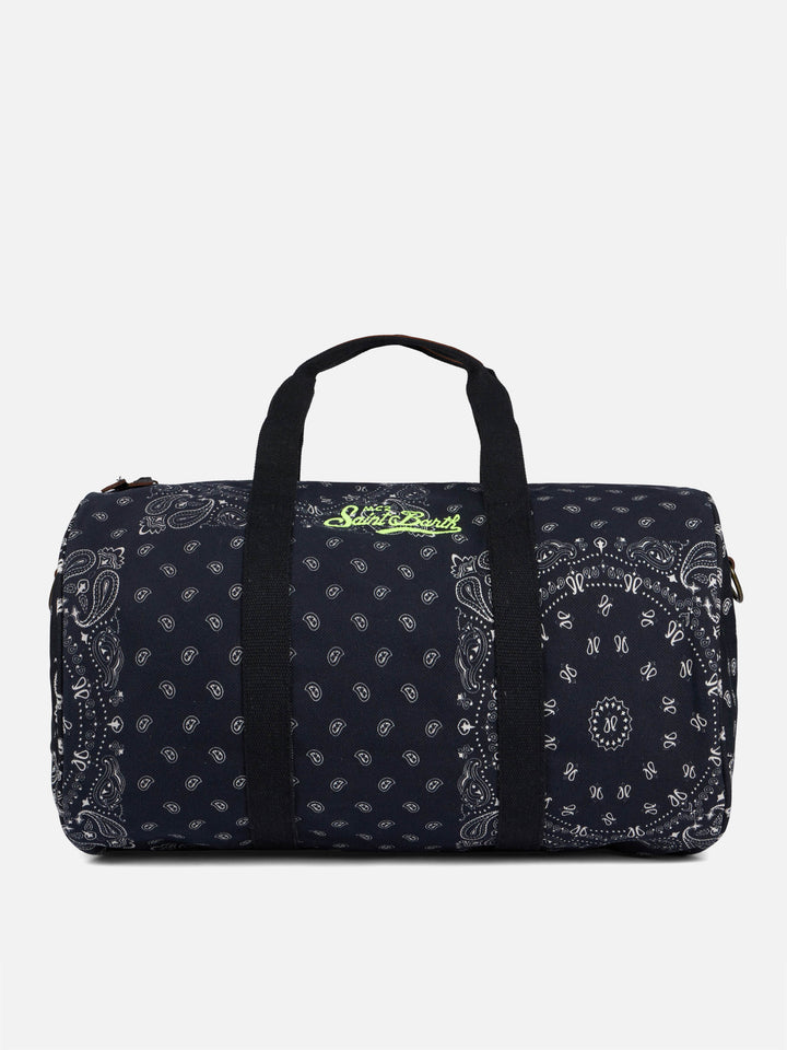 Reisetasche aus Denim, Jetleg Round Bandana-Print