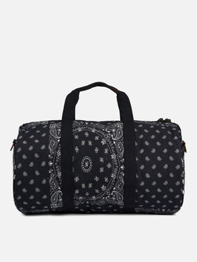 Travel duffel bag with black bandanna print - MC2 Saint Barth