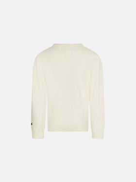 Maglia da bambino girocollo con scritta Bello e monello