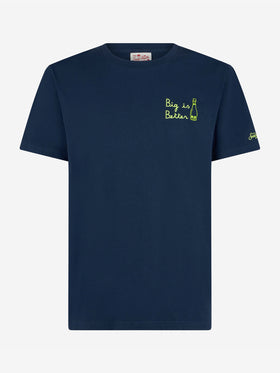 Man t-shirt with Big is Better front embroidery - MC2 Saint Barth