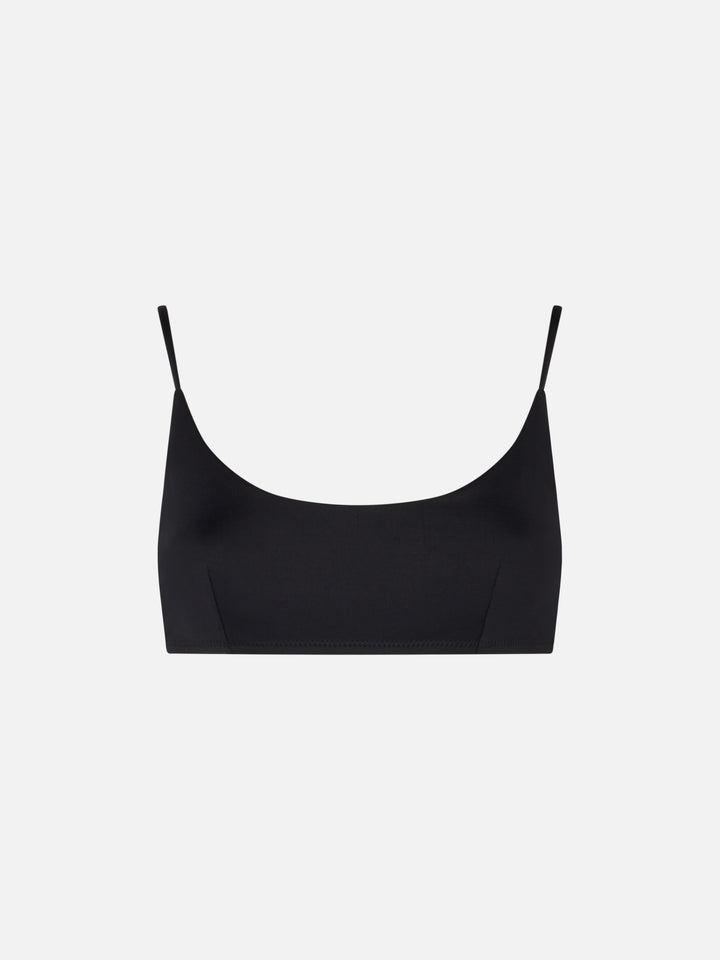 Judy black bralette bikini top