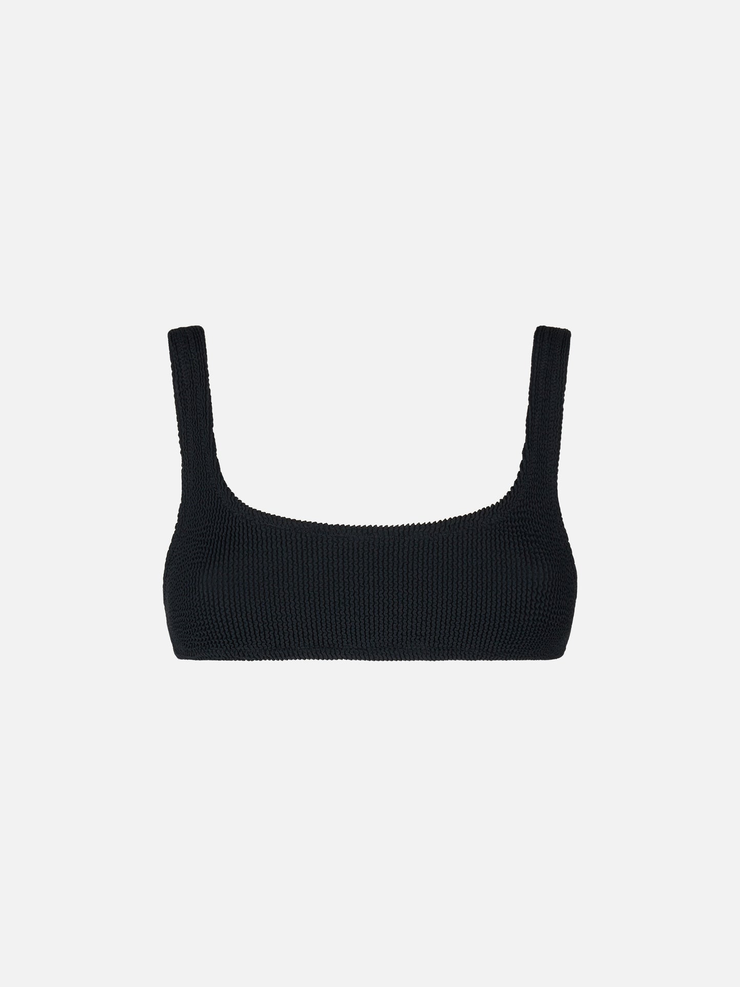 Woman black crinkle bralette swimsuit - MC2 Saint Barth