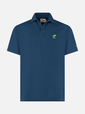 Navy bluecotton jersey man polo - MC2 Saint Barth