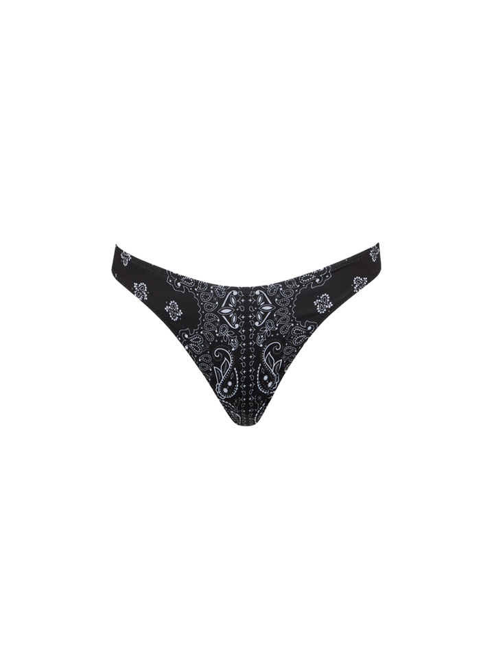 Slip mare Naomi con fantasia bandana nera