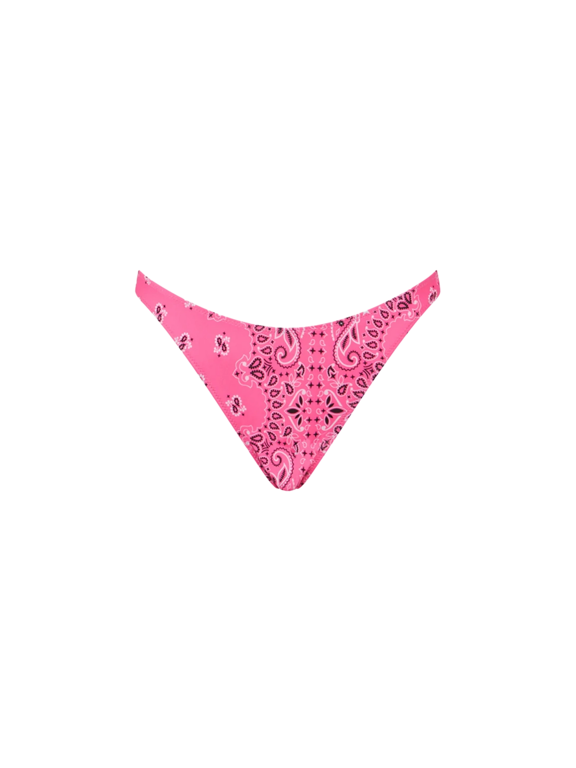 Woman cheeky swim briefs with bandanna print - MC2 Saint Barth