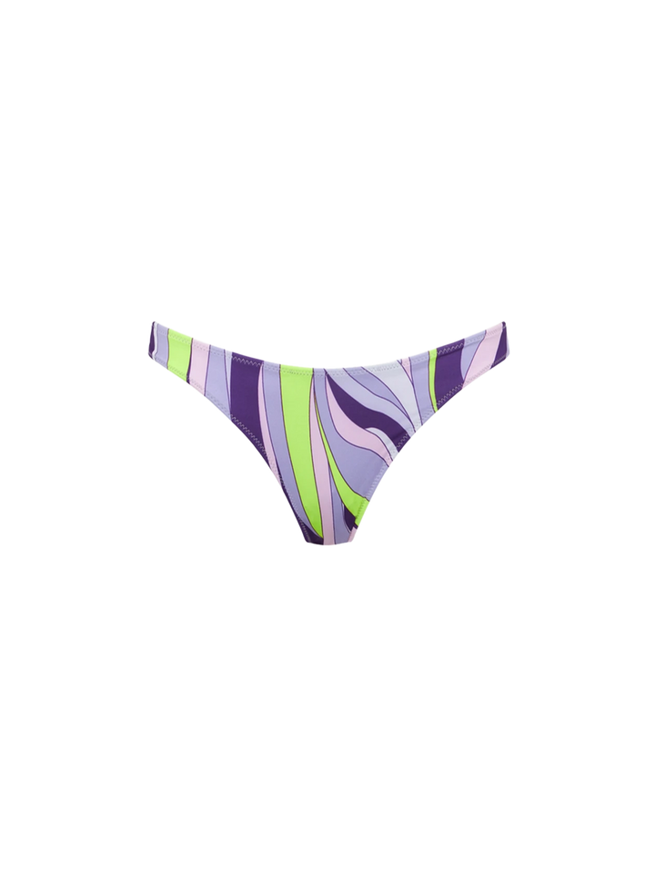 Woman bandeau bikini with shape wave print - MC2 Saint Barth