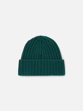 Boy green beanie with St. Barth embroidery - MC2 Saint Barth