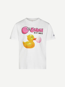 Boy cotton t-shirt with ducky Big Babol print | BIG BABOL® SPECIAL EDITION - MC2 Saint Barth