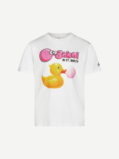 Boy cotton t-shirt with ducky Big Babol print | BIG BABOL® SPECIAL EDITION - MC2 Saint Barth