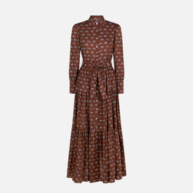 Woman long dress Jensen with zebra print - MC2 Saint Barth