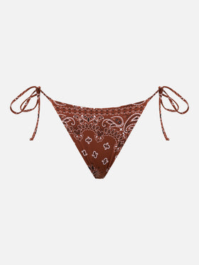 Marielle brown bandanna swim briefs